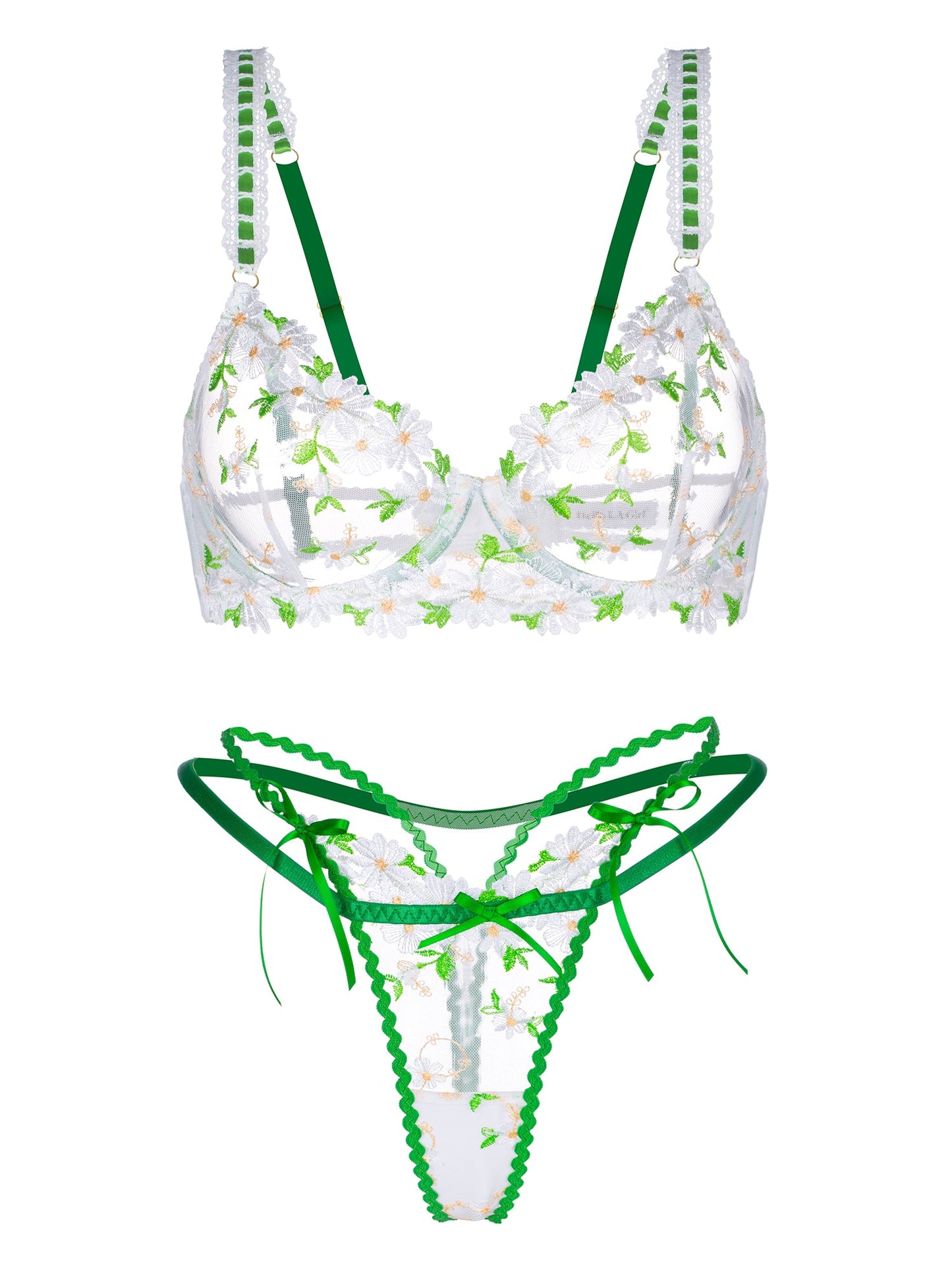 Lovely Daisy Lace Lingerie Set