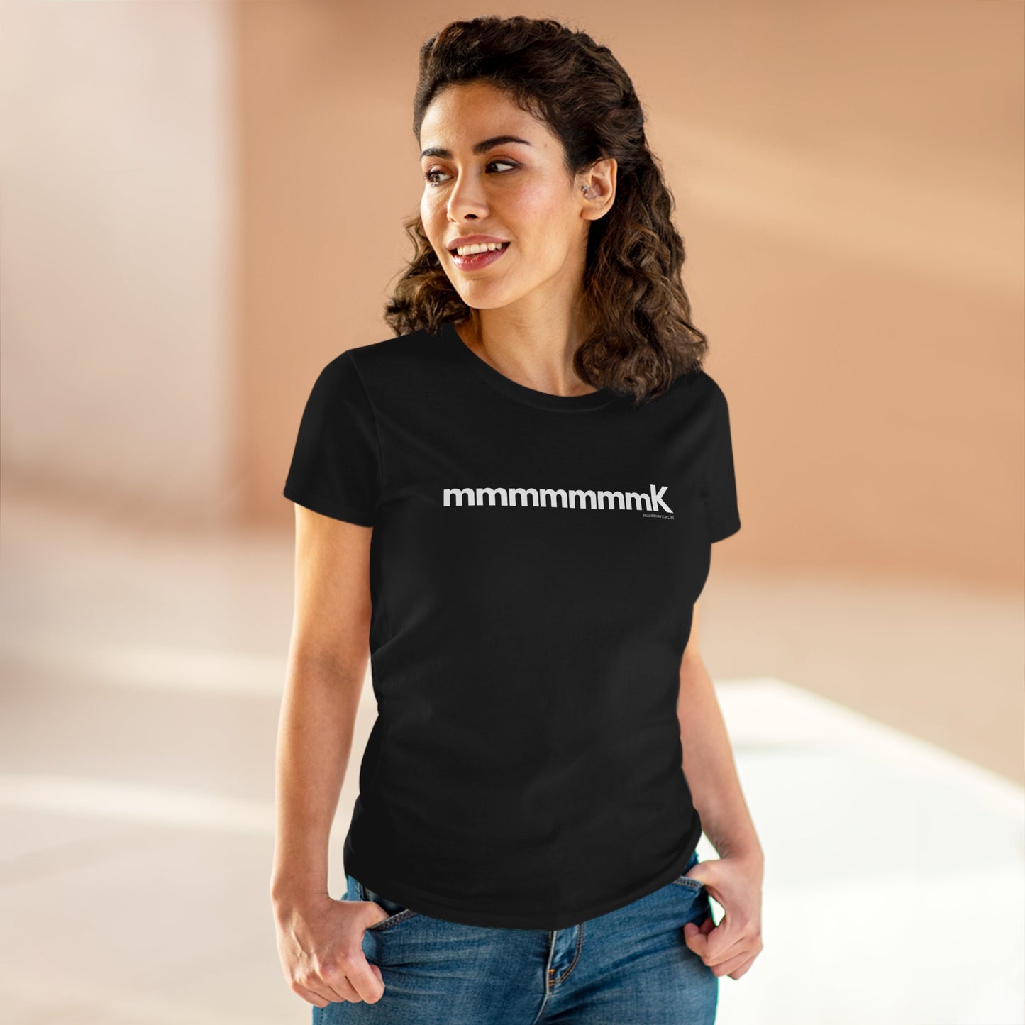 mmmmmmmK Women’s Tee – Attitude in Cotton