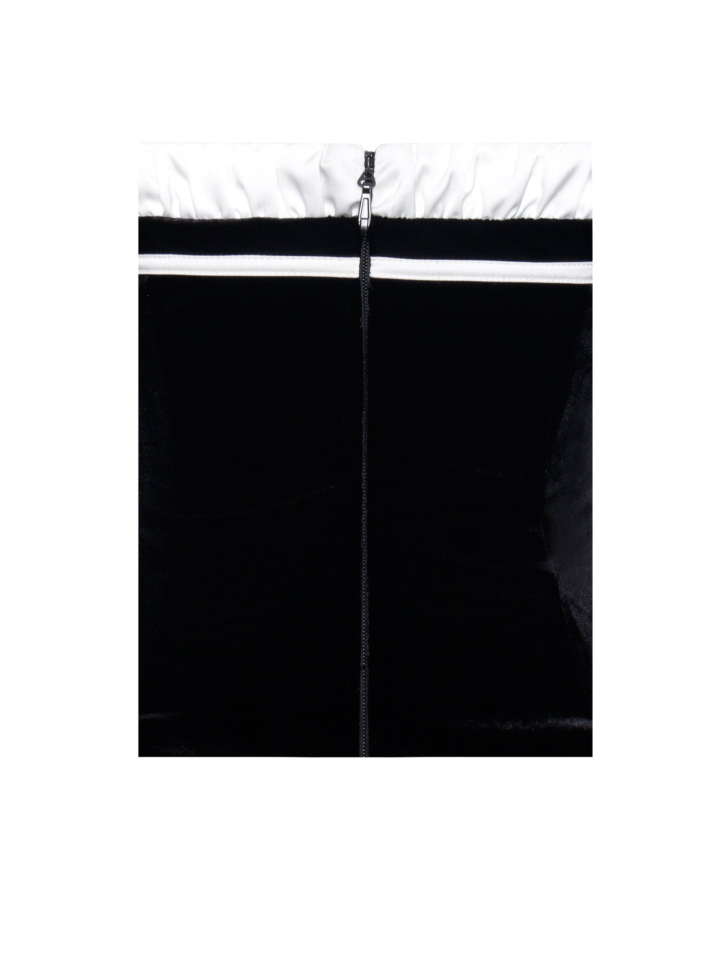 Velvet Hour Corset Mini — Black & Ivory