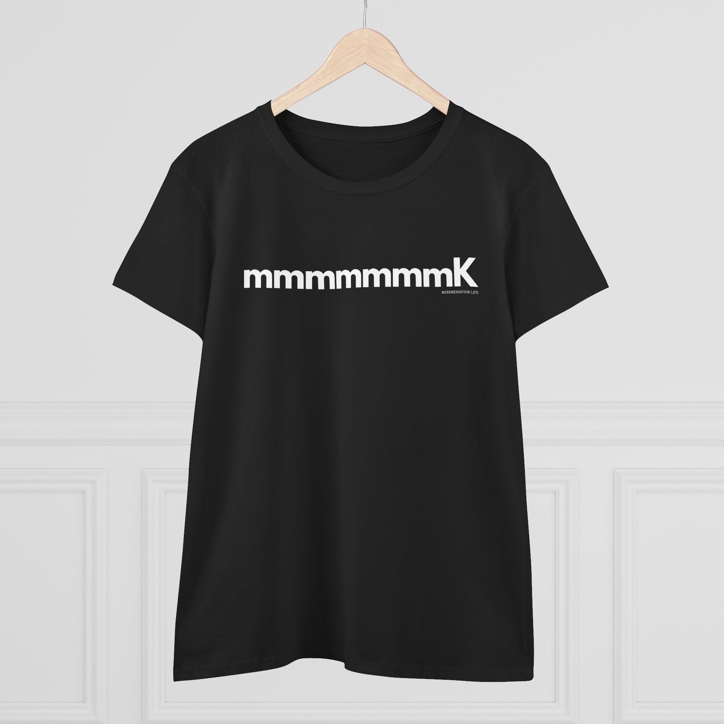 mmmmmmmK Women’s Tee – Attitude in Cotton