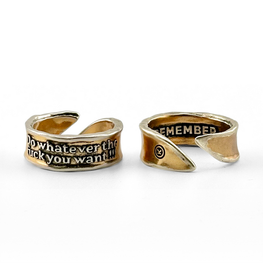 “Do Whatever the F*ck You Want” Adjustable Remember Ring