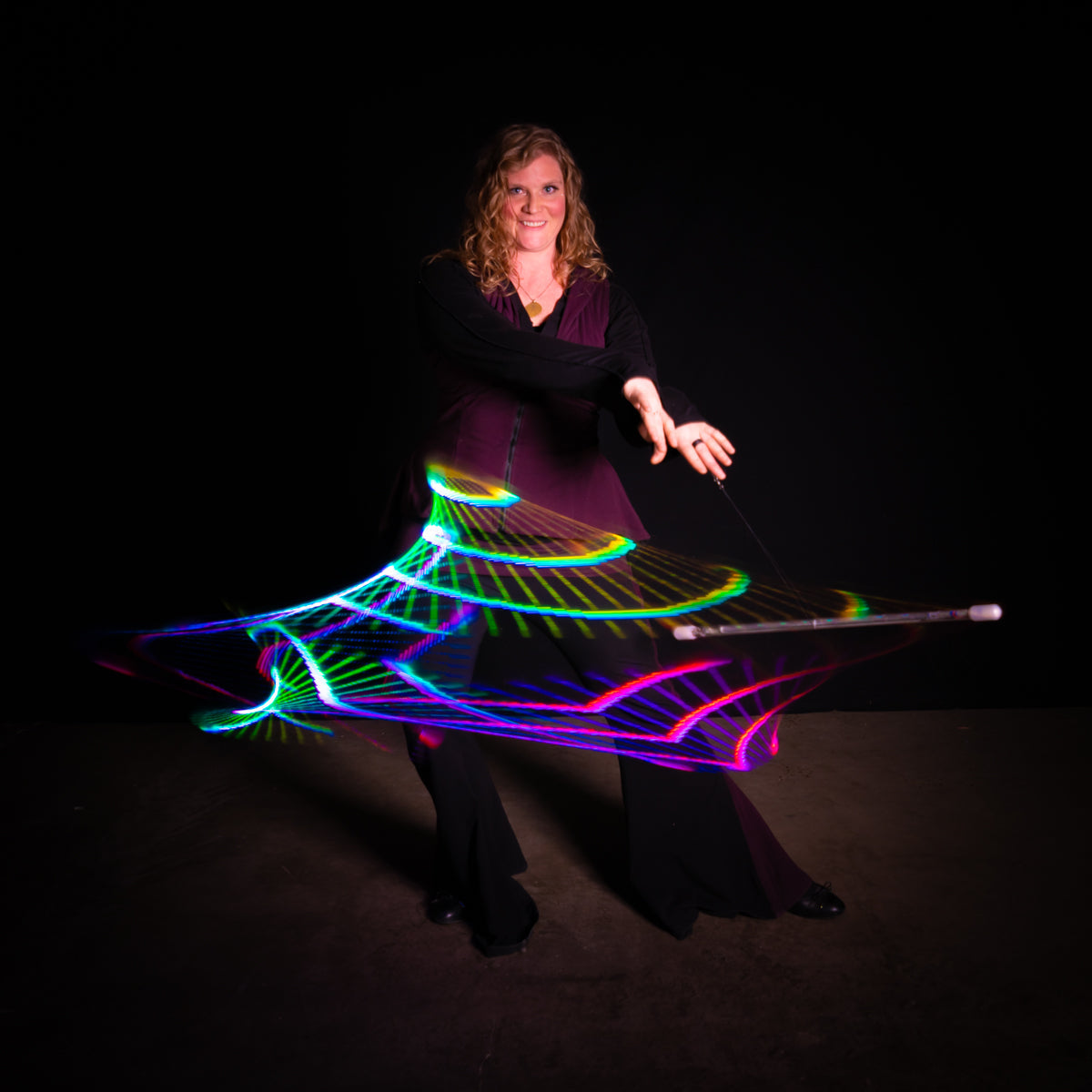 Starlight Spin™ – Atomic V LED Wand (Advanced Features)