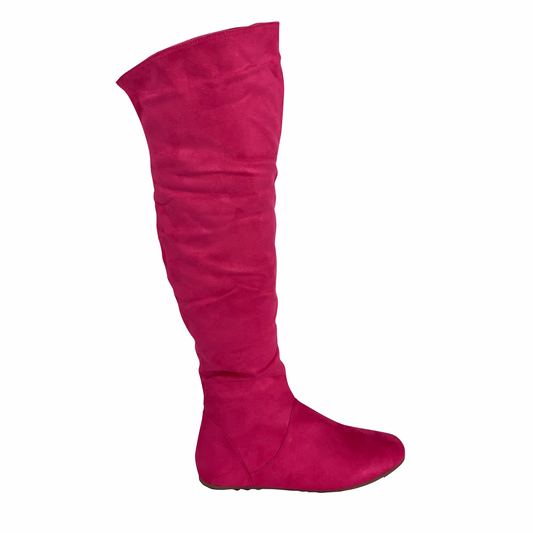 Skyline Thigh-High Boots – Vegan Suede (Sale)