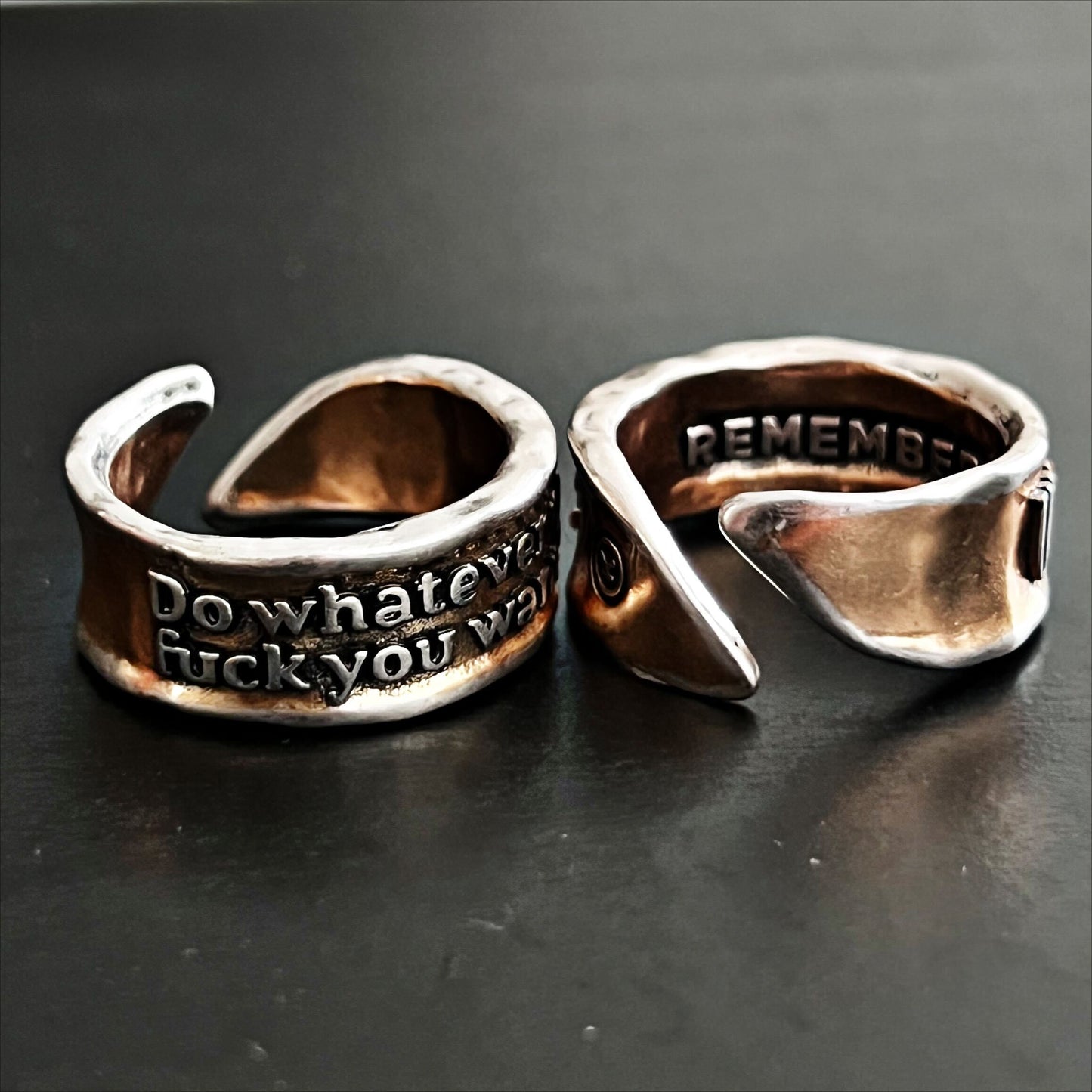 “Do Whatever the F*ck You Want” Adjustable Remember Ring