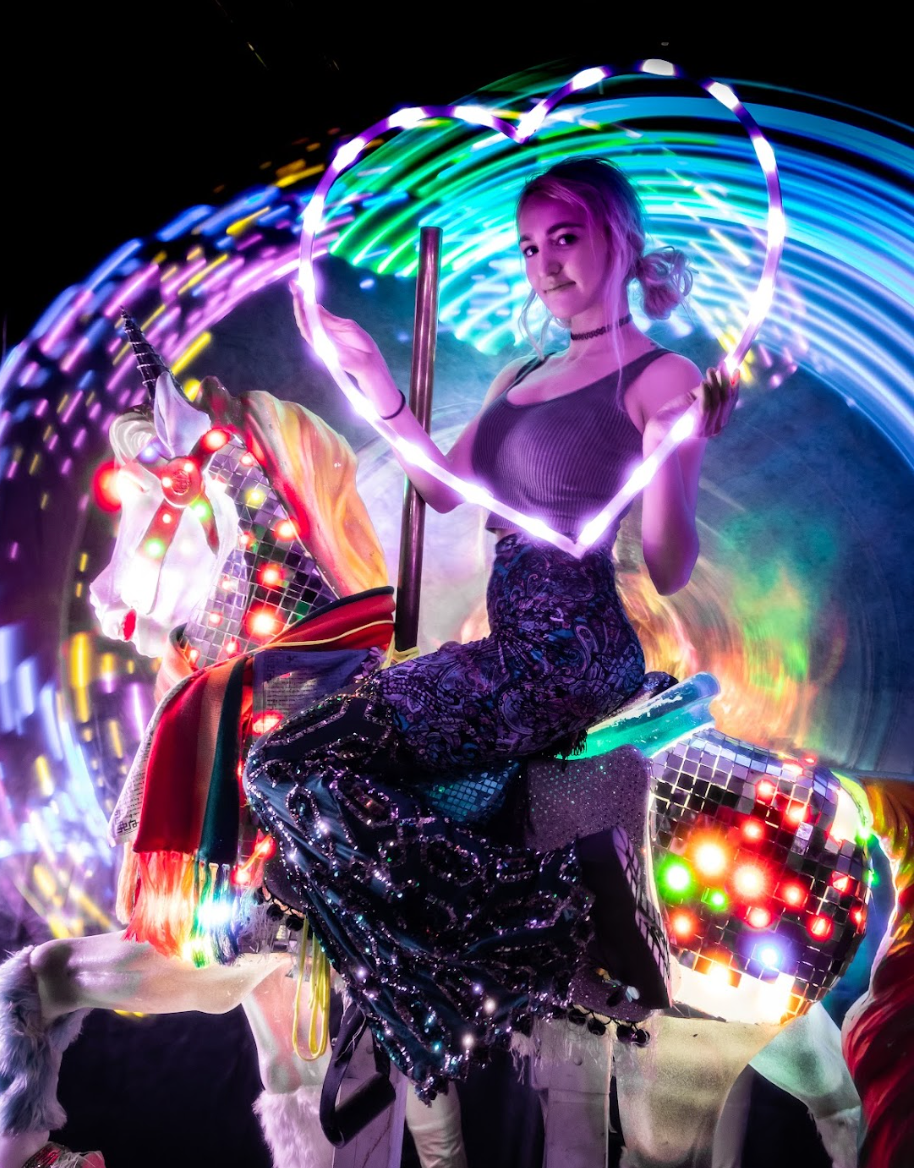 Starlight Spin™ LED Heart Hoop