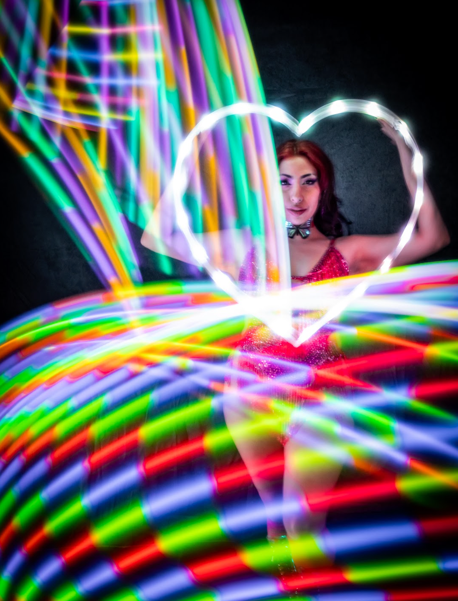 Starlight Spin™ LED Heart Hoop