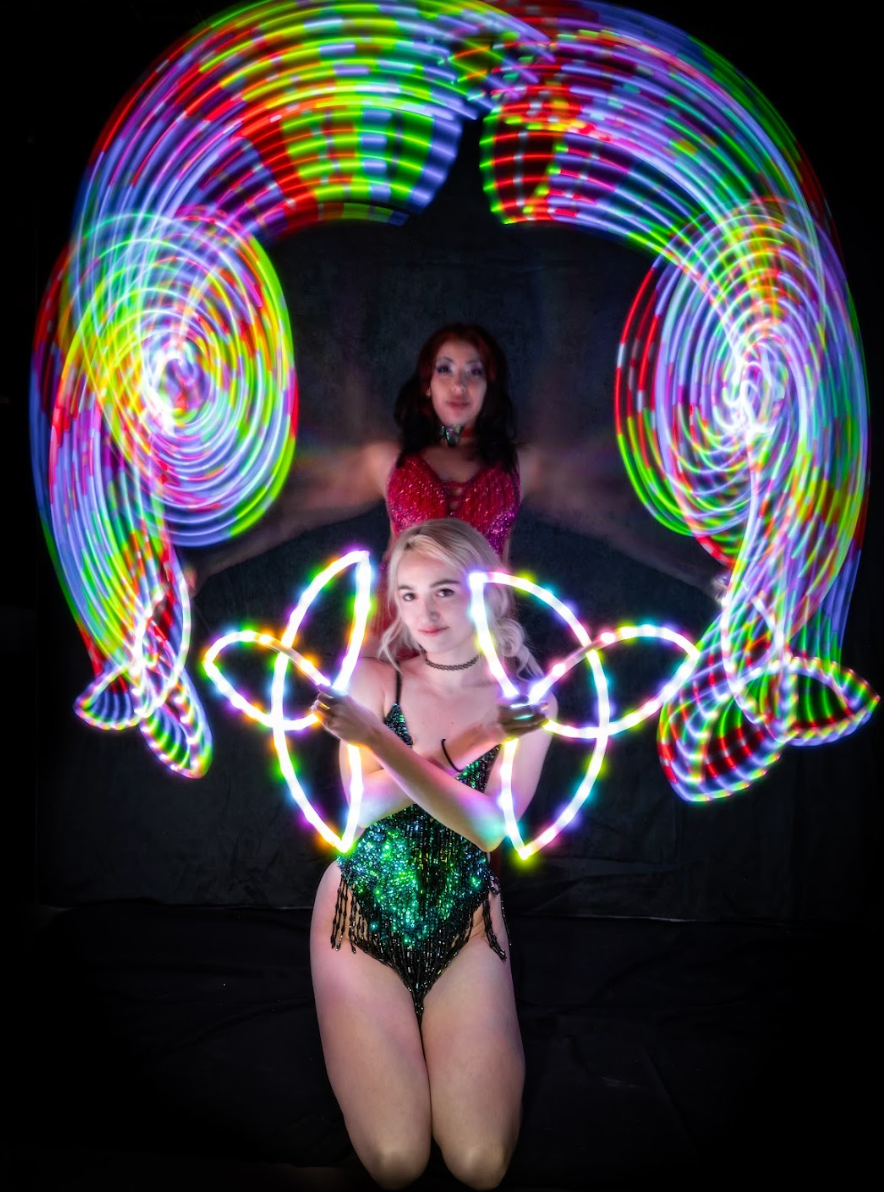 Starlight Spin™ LED Triquetras – Pair