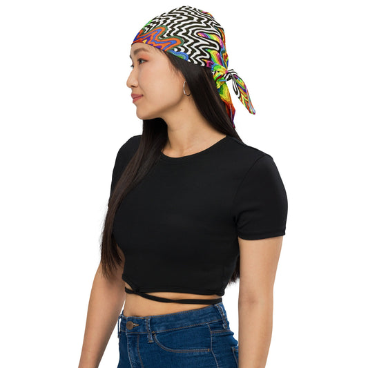 Prism Drip Multi-Wear Bandana — Festival Utility Wrap