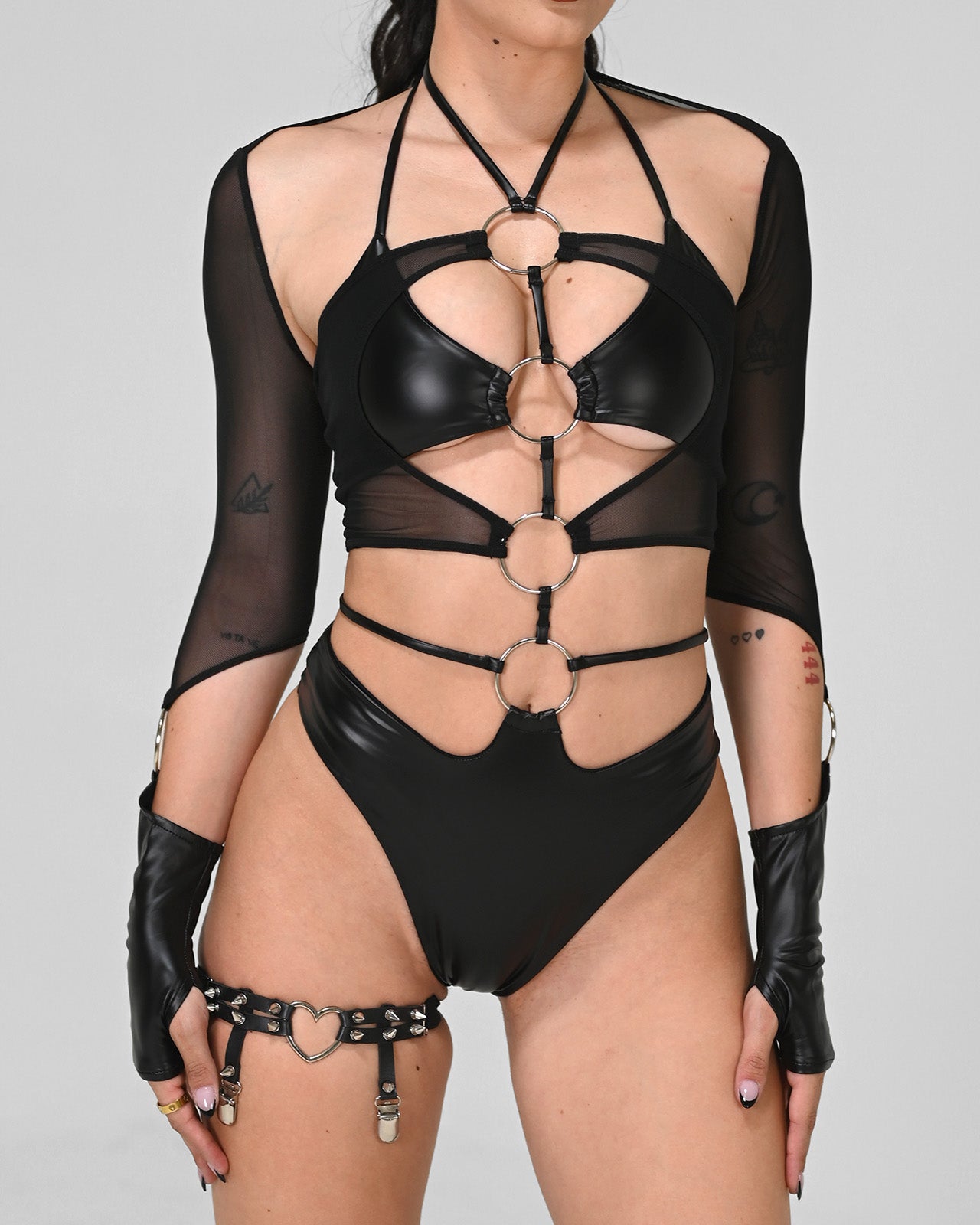 Black Vixen Ring Cutout Bodysuit | Suspex