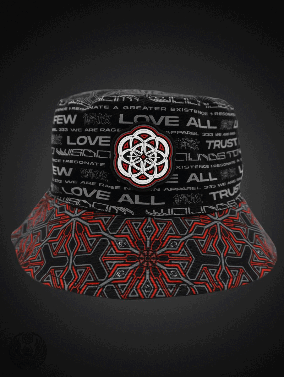 PROTECTED BY INTENT ✦ REVERSIBLE / REFLECTIVE ✦ BUCKET HAT w/ hidden pocket
