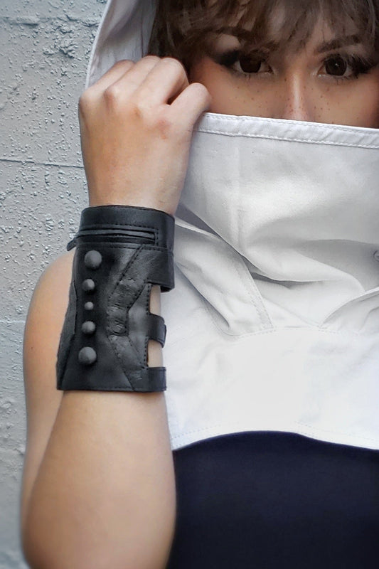 Arrow Leather Utility Cuff | Five and Diamond