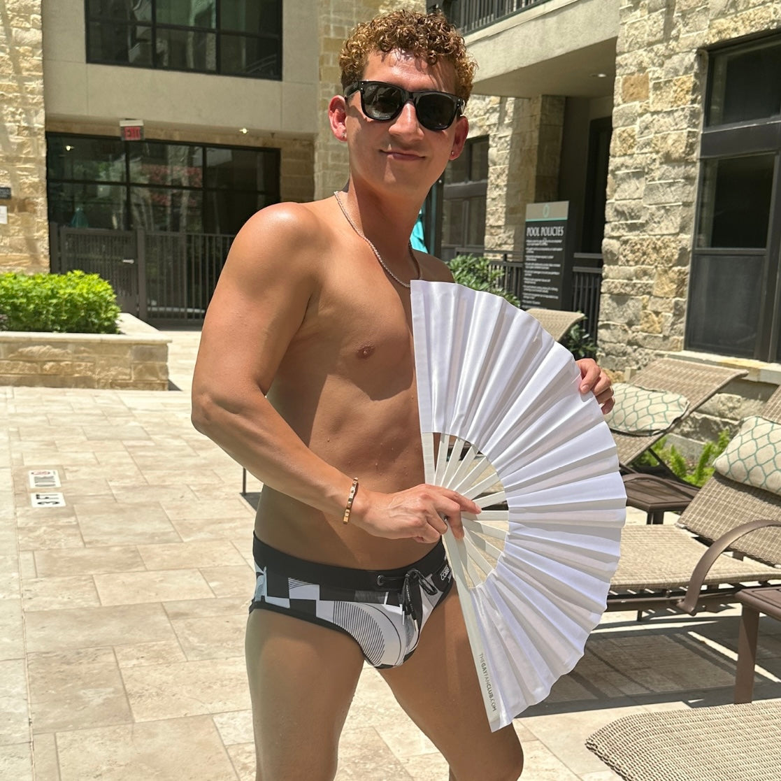 The White Fan – UV Festival Fan 🌙