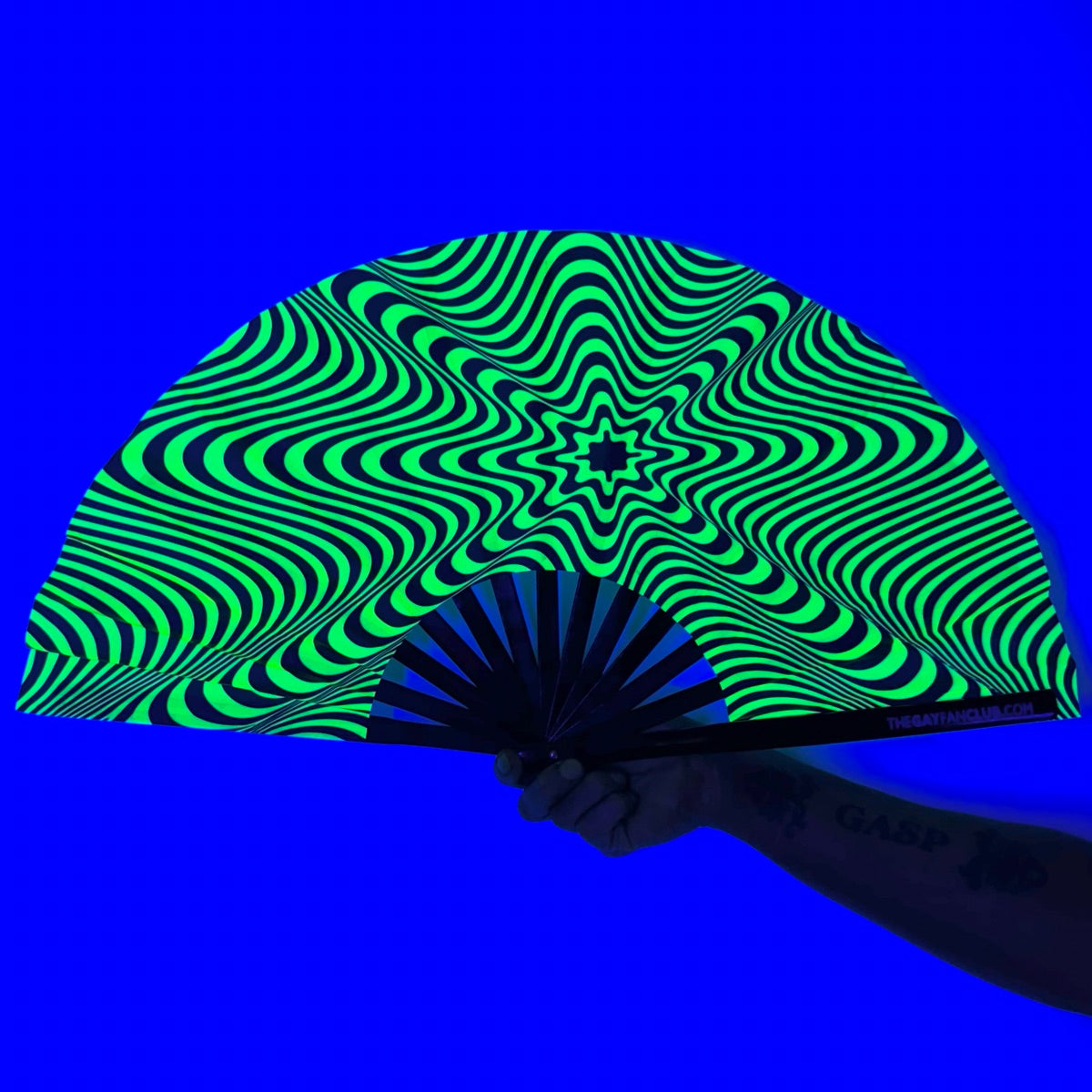 Neon Warning – UV Festival Fan