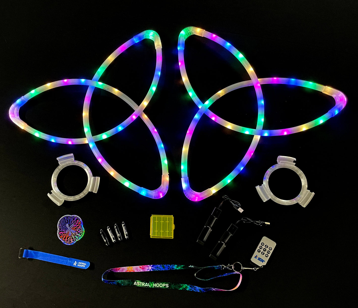 Starlight Spin™ LED Triquetras – Pair