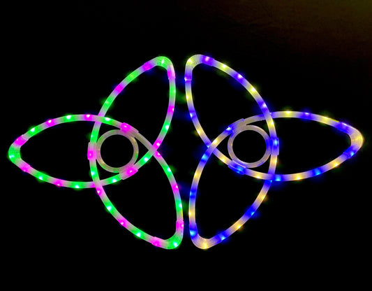 Starlight Spin™ LED Triquetras – Pair