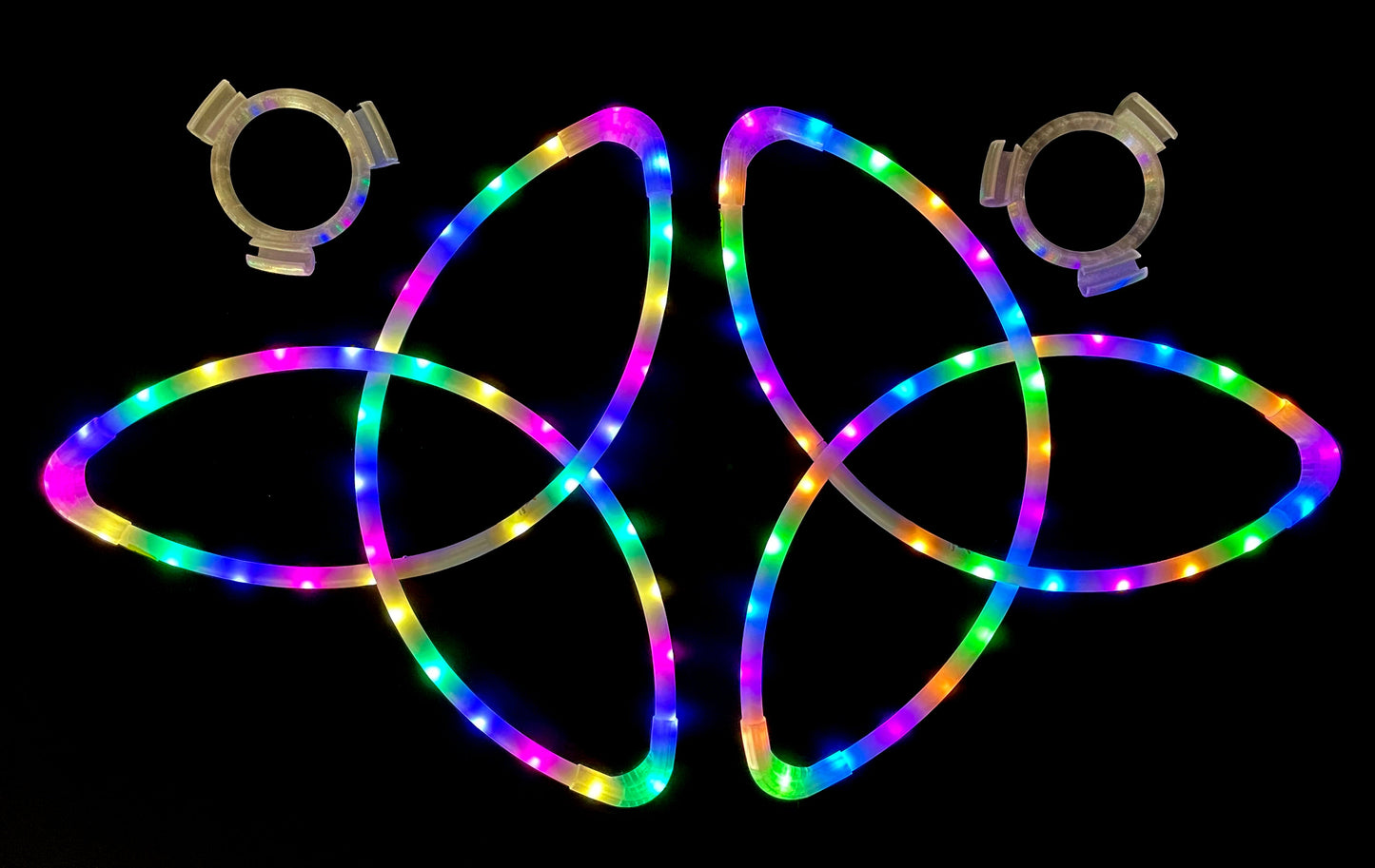 Starlight Spin™ LED Triquetras – Pair