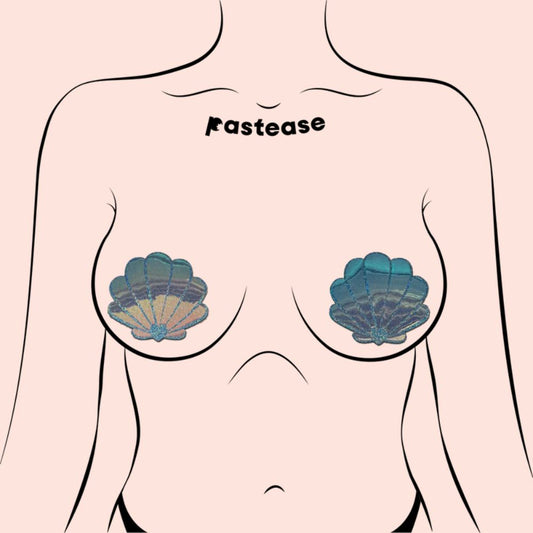 Mermaid Shell Pasties — Opalescent Seafoam | Pastease