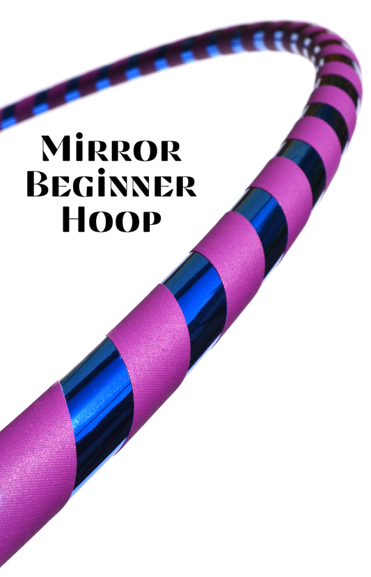 Prism Flow Fitness Hoop — Mirror & Holographic Grip Edition