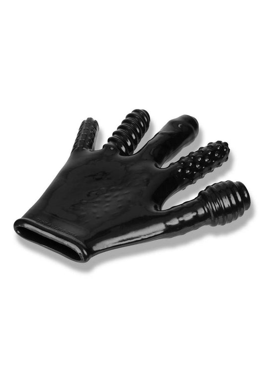 🔒 Textured Sensation Glove — Black | Oxballs