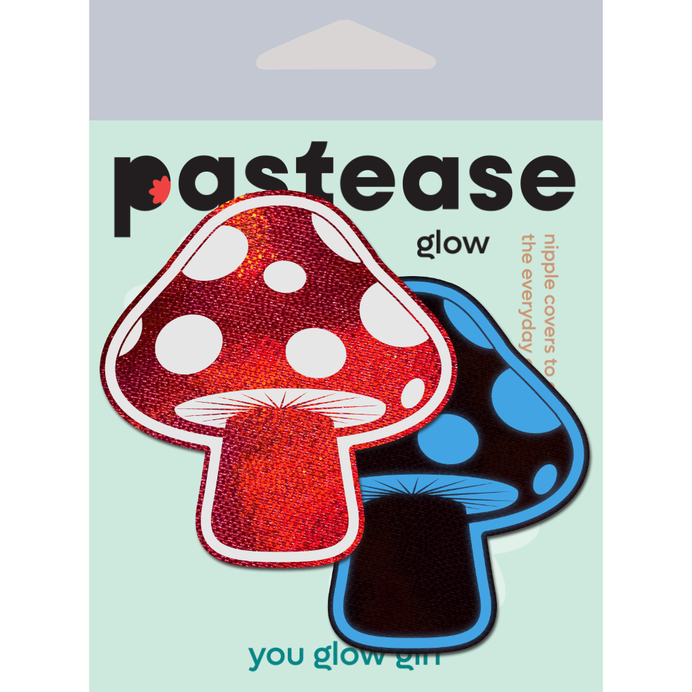 Shroom Glow Pasties — Red & White Glow Mushroom | Pastease