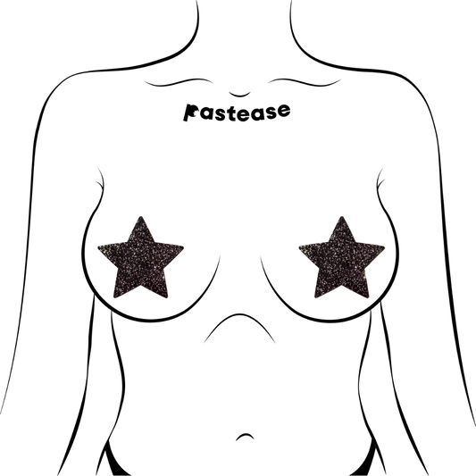Rockstar Pasties — Sparkle Black Star | Pastease®