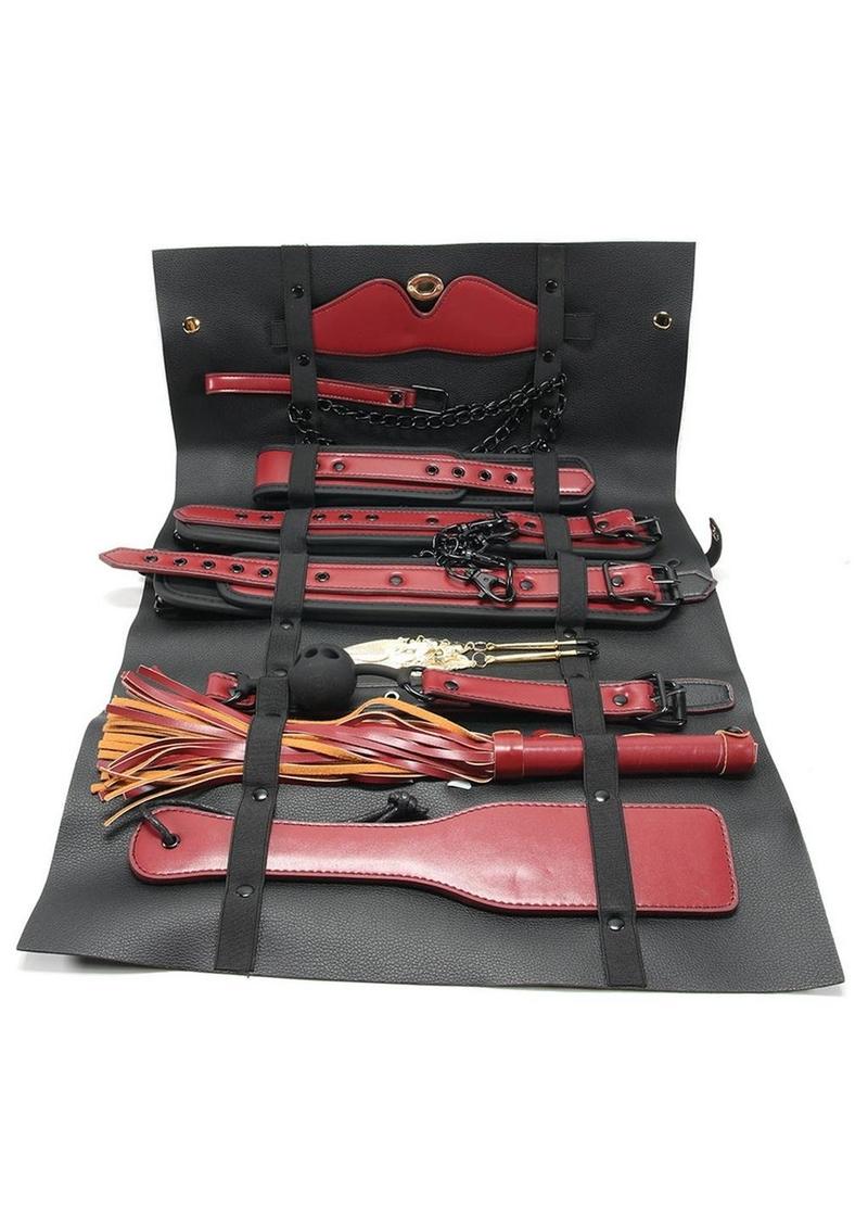 🔒 Traveler Bondage Briefcase Kit — Black & Crimson