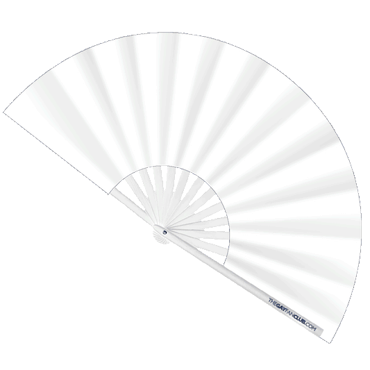 The White Fan – UV Festival Fan 🌙