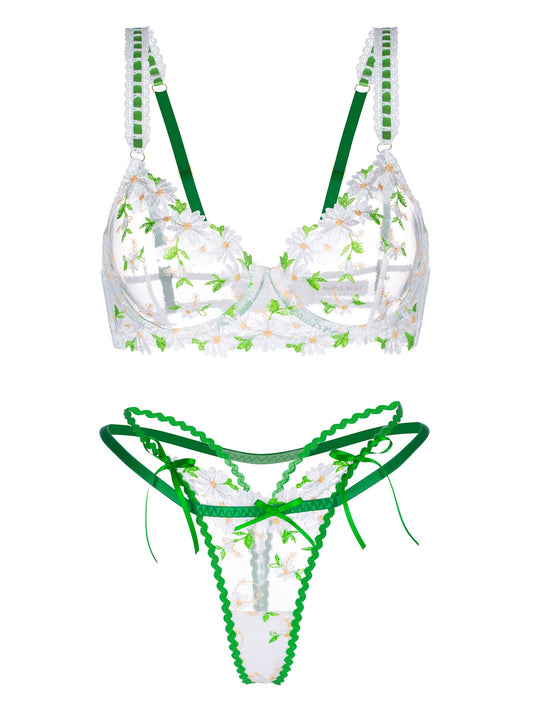 Lovely Daisy  Lace Lingerie Set