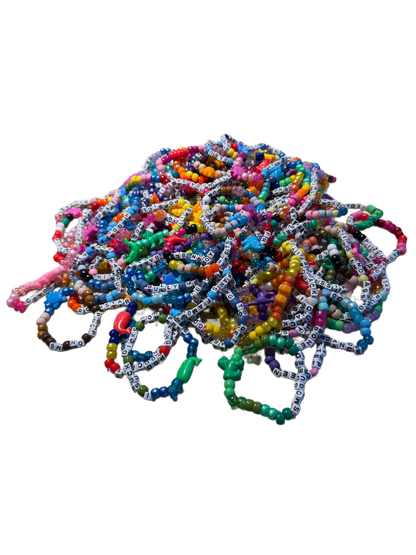 PLUR Trade Bait Energy Kandi Bracelet Bundle — 50 Pack