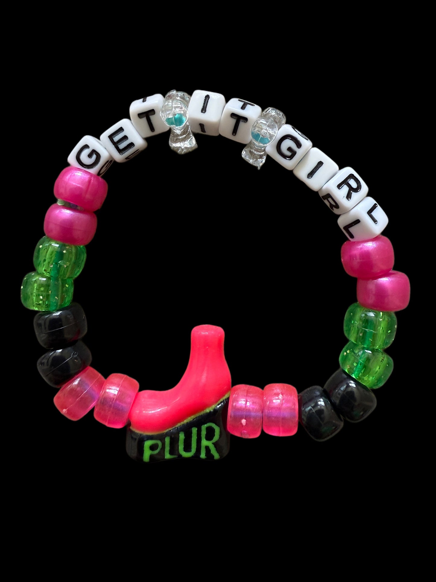 PLUR Trade Bait Energy Kandi Bracelet Bundle — 50 Pack