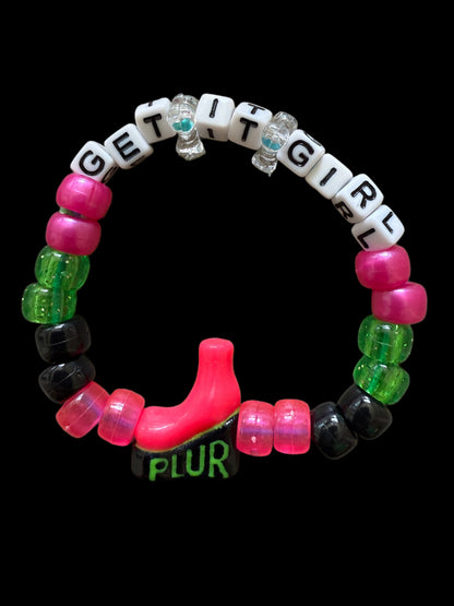 PLUR Trade Bait Energy Kandi Bracelet Bundle — 50 Pack