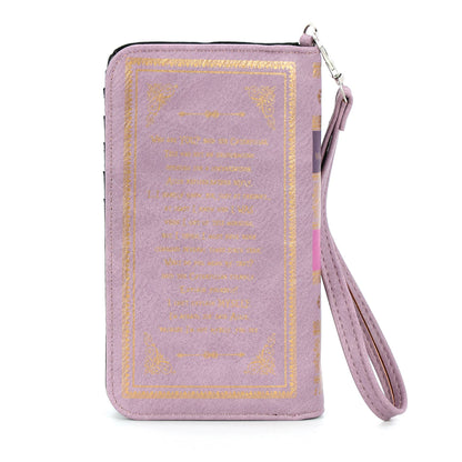 Alice in Wonderland Book Wallet Wristlet — Pastel Edition