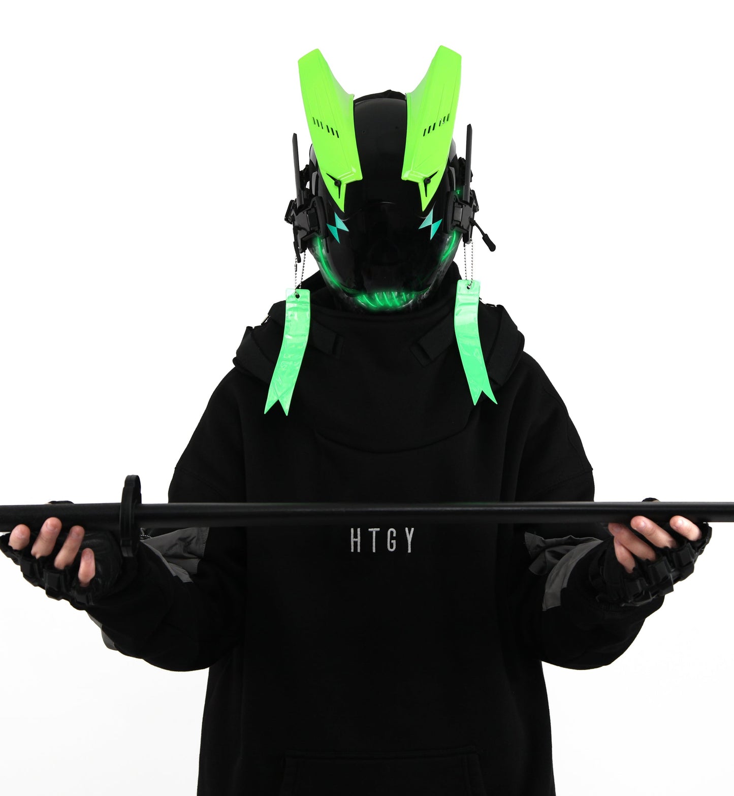 Green Skeleton Tech Mask