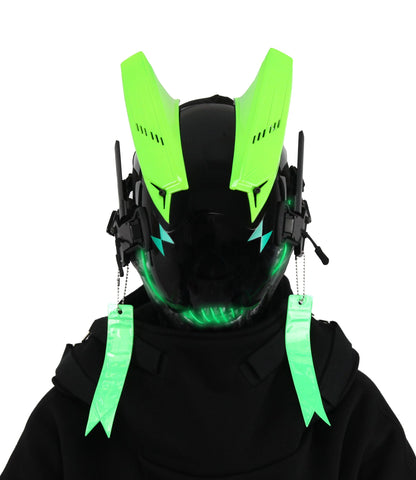 Green Skeleton Tech Mask
