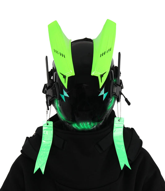 Green Skeleton Tech Mask