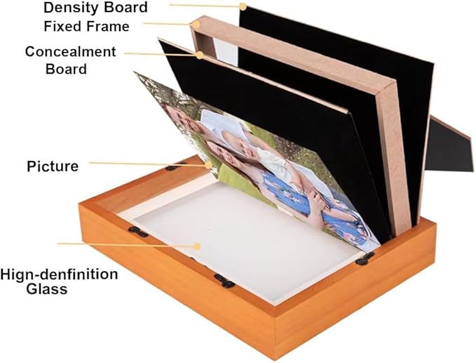 🗝️ Concealed Photo Frame Safe — 4x6