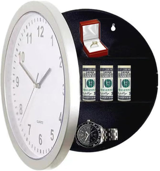 🗝️ Concealed Wall Clock Safe — Working Clock