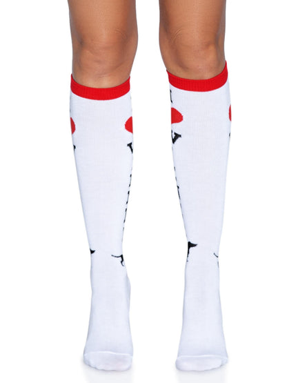 Dachshund Knee Socks — “I ♥ Wiener”