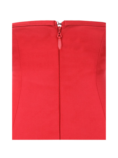 Peyton Halter Keyhole Mini — Ruby Red