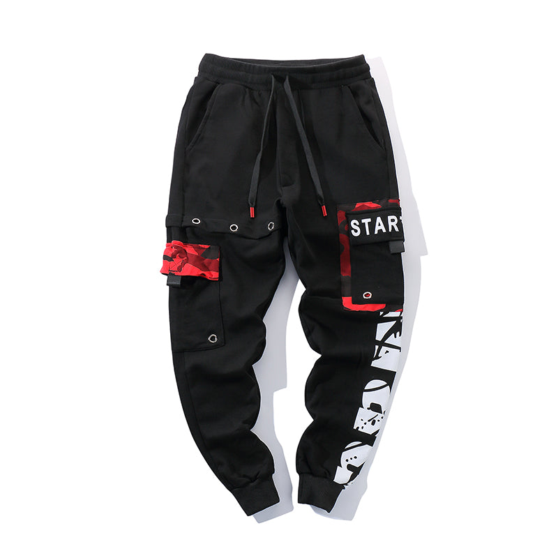 Starting Member Graphic Joggers — Black / Red Camo