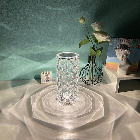 Crystal Glow Touch Lamp — Color Changing