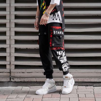 Starting Member Graphic Joggers — Black / Red Camo