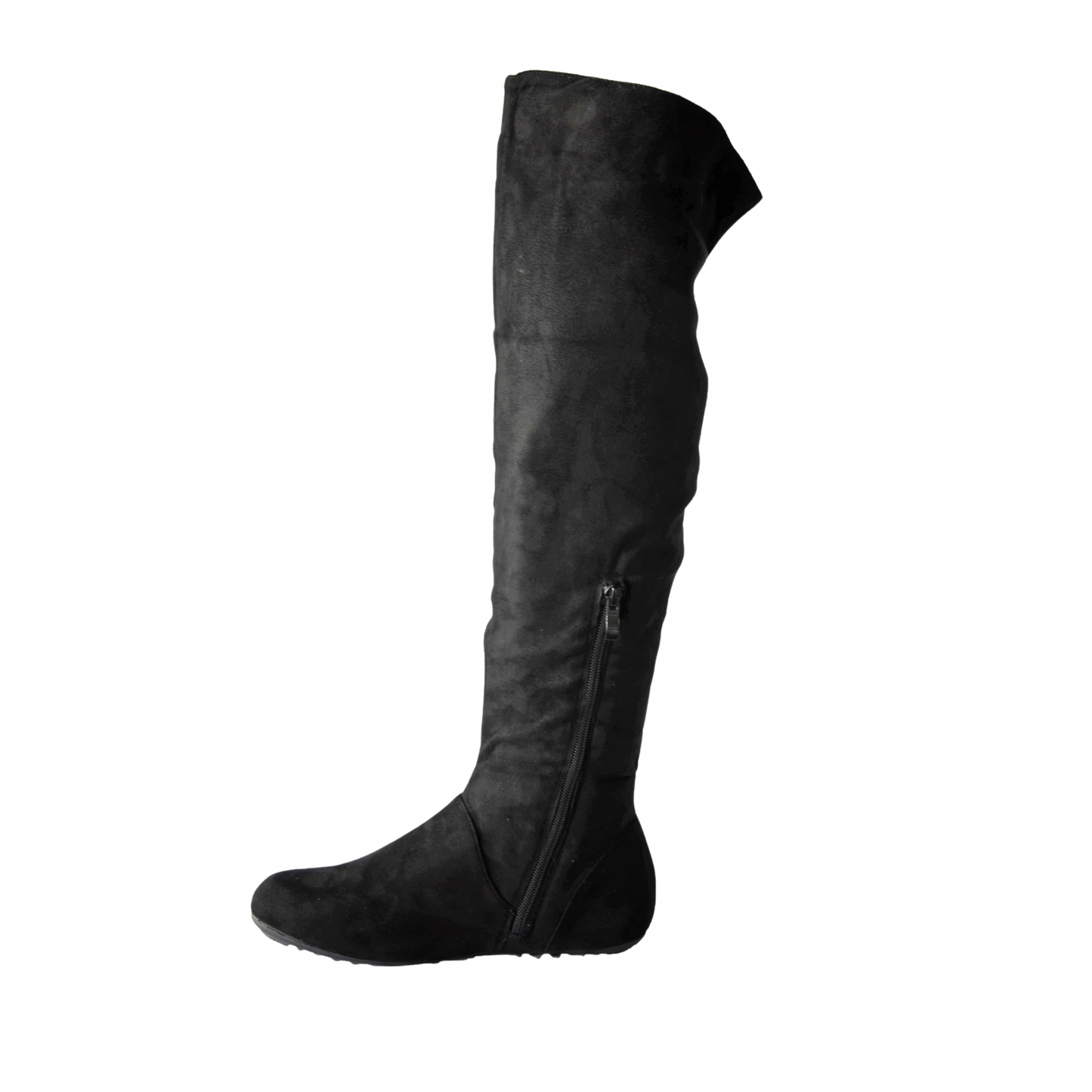 Skyline Thigh-High Boots – Vegan Suede (Sale)