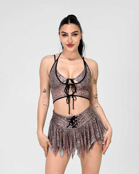 Leopard Luxe Crop Top | Suspex