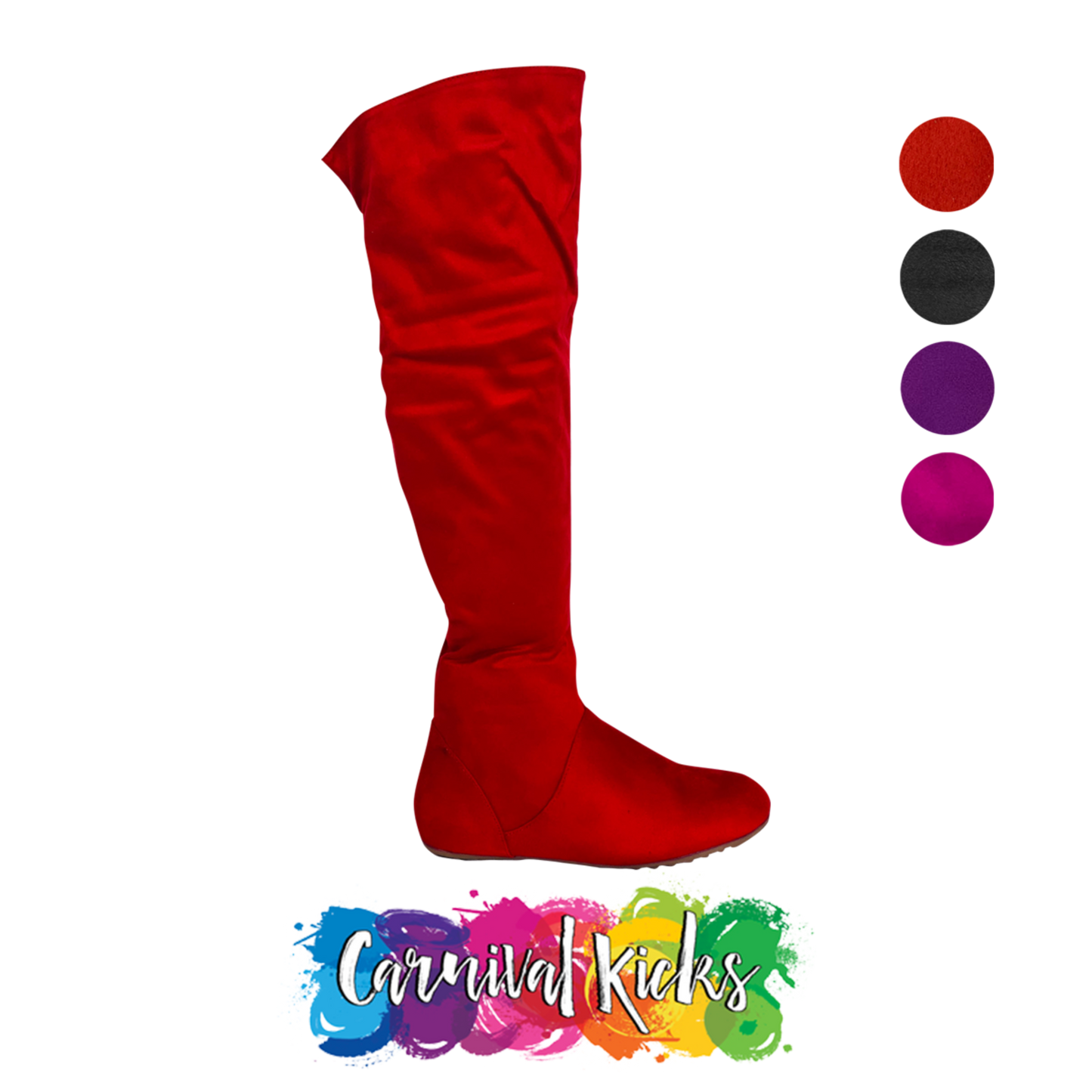 Skyline Thigh-High Boots – Vegan Suede (Sale)