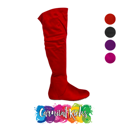 Skyline Thigh-High Boots – Vegan Suede (Sale)