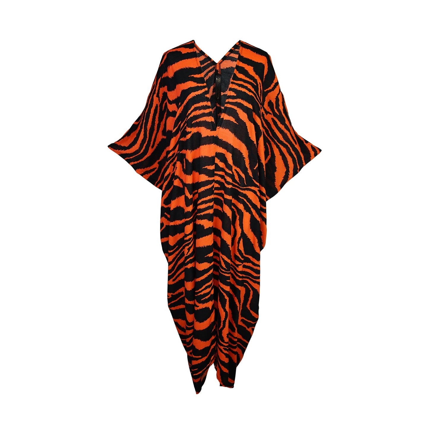 Tigress Caftan — Orange Tiger | Jennafer Grace