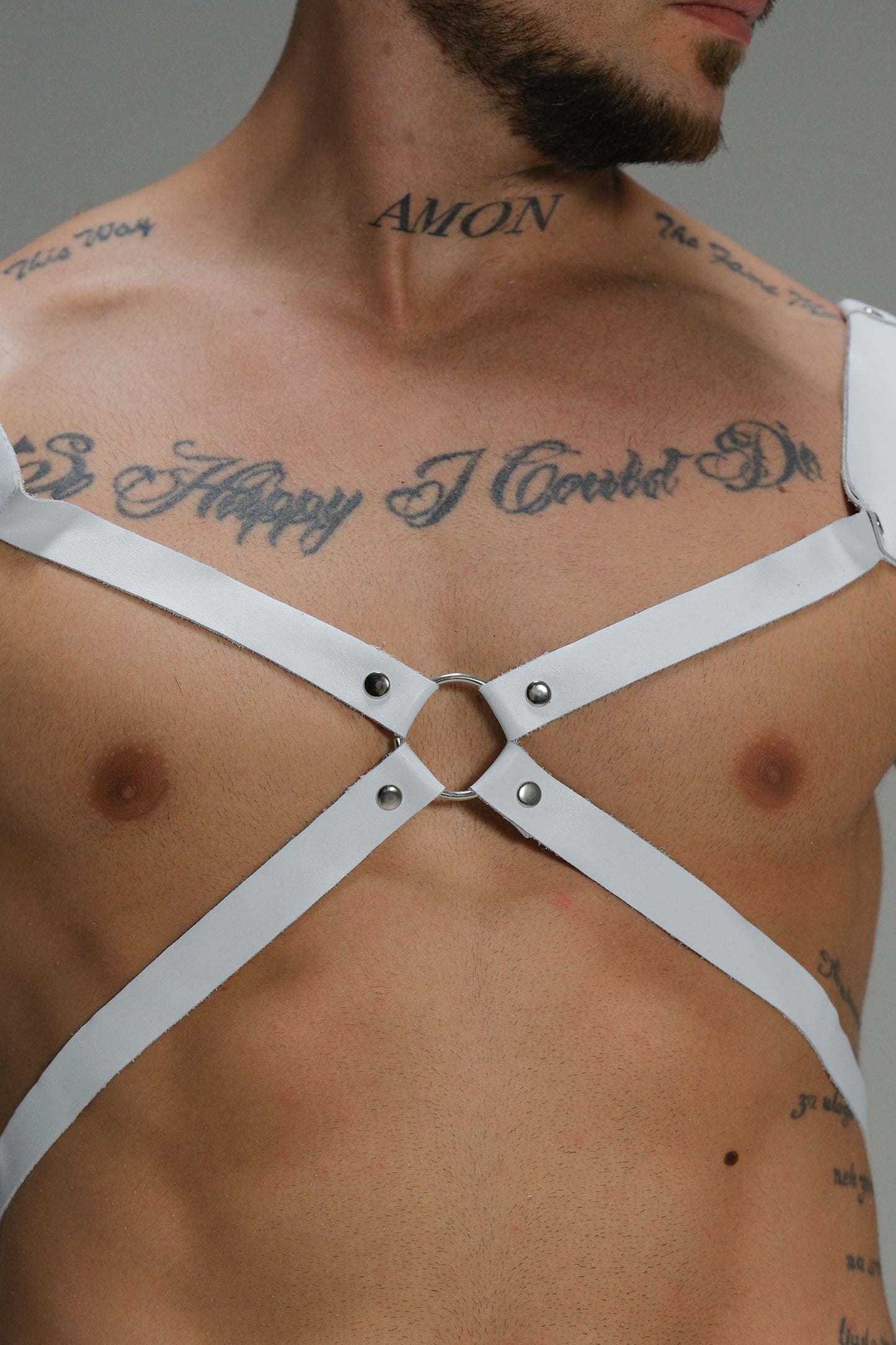 Leather Shoulder Wing Harness — Matte Red, White, or Black | Maison Appétit