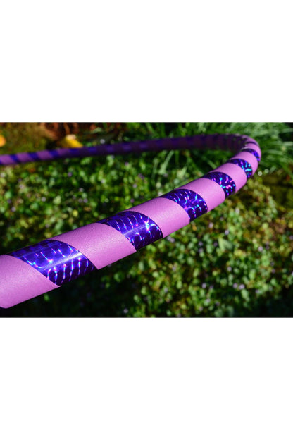 Prism Flow Fitness Hoop — Mirror & Holographic Grip Edition