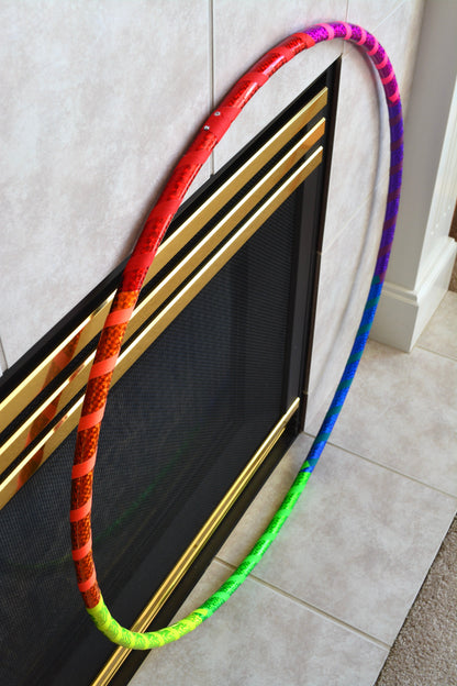 Prism Spectrum Flow Hoop — Rainbow Grip Edition